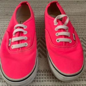 Hot Pink Van Sneakers